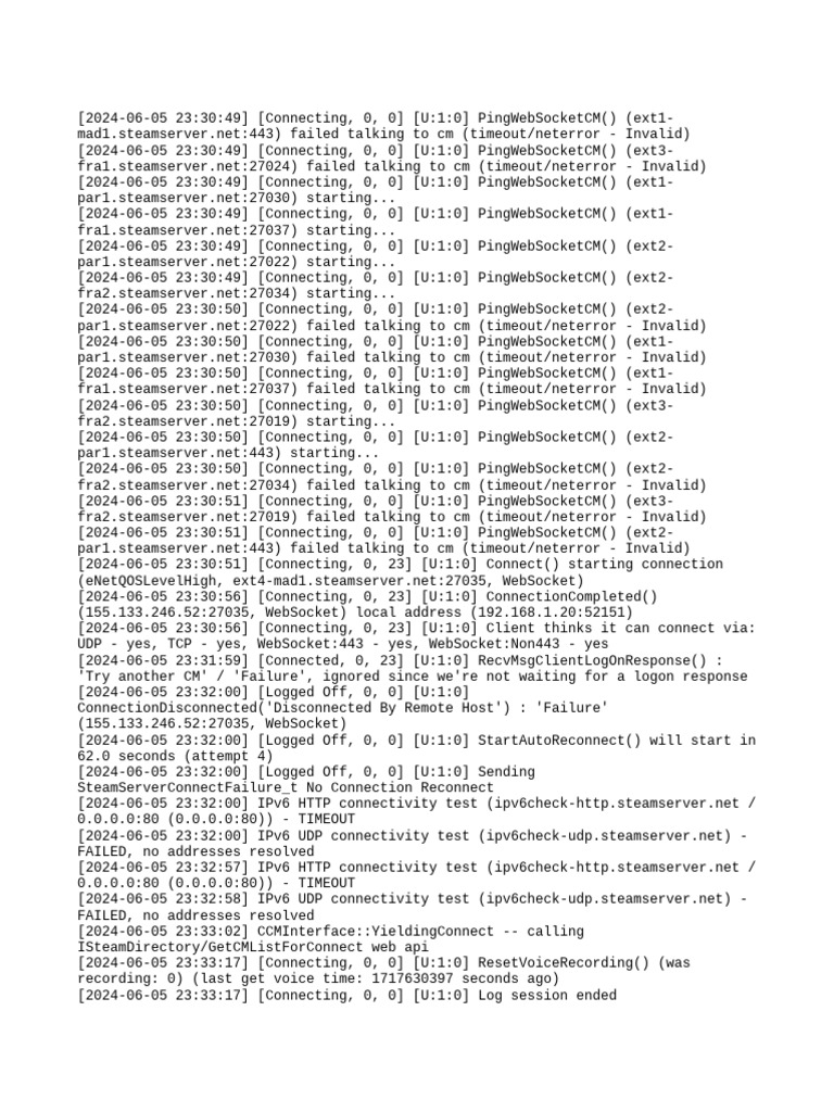 Connection Log.previous | PDF | I Pv6 | Transmission Control Protocol