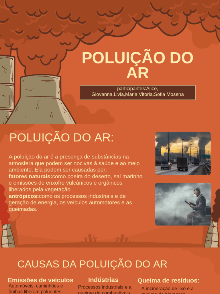 Causas e Consequências da Poluição do Ar | PDF | Poluição do ar | Poluição