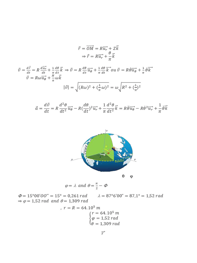 Correction Recitation 4 | PDF | Acceleration | Euclidean Vector