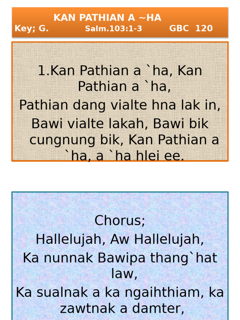 GBC No.120 KAN PATHIAN A ~HA | PDF