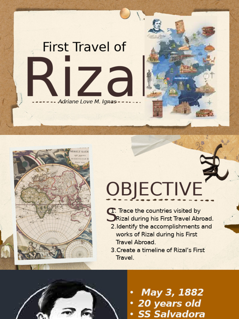 Rizal's First Travel Abroad: Timeline & Impact | PDF
