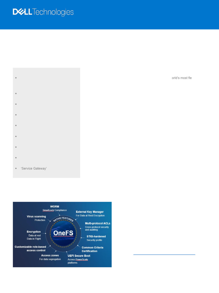 Dell PowerScale OneFS Software Features | PDF | Cloud Computing ...