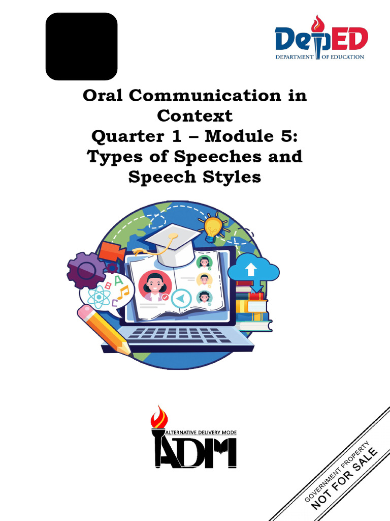 Q1 Oral Communication 11_Module 5 | PDF | Learning | Speech
