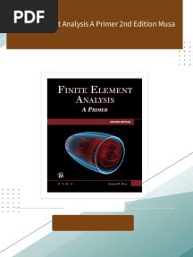 Finite Element Analysis A Primer 2nd Edition Musa All Chapters Instant Download