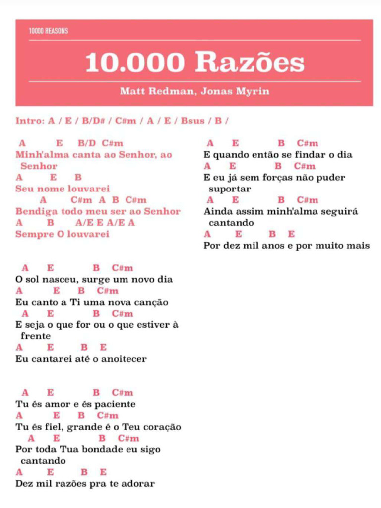 10 Mil Razões - A | PDF