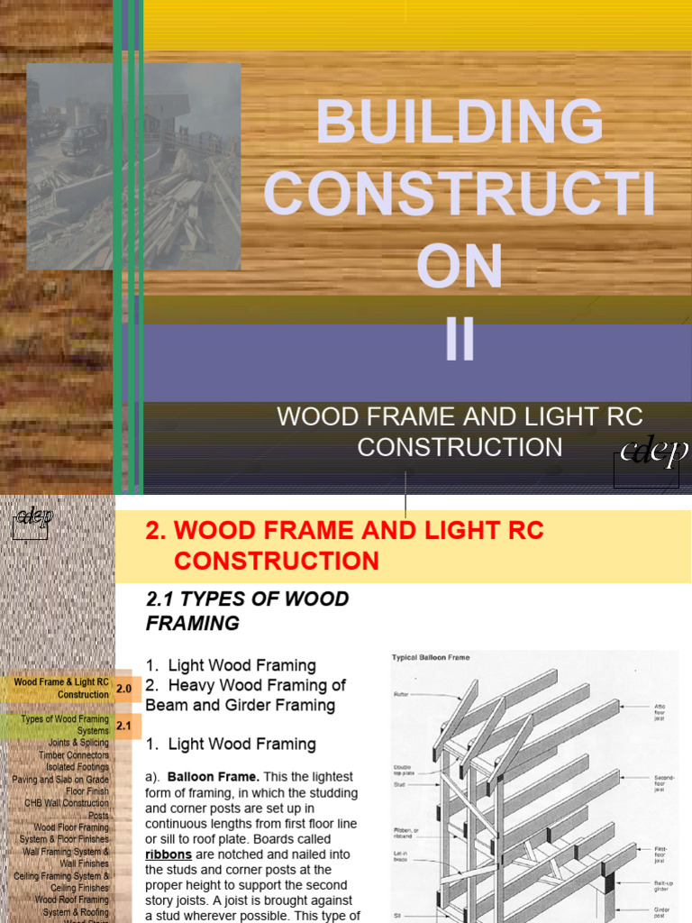 Wood Frame Construction Techniques | PDF | Framing (Construction) | Masonry