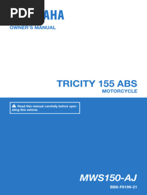 Yamaha Tricity 155cc | PDF | Anti Lock Braking System | Brake