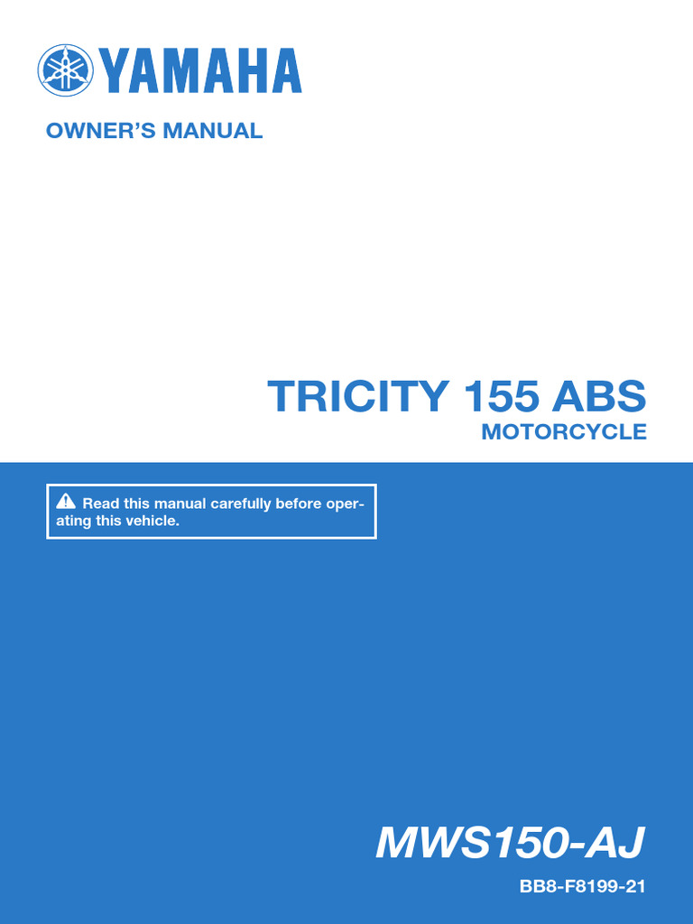 Yamaha Tricity 155cc | PDF | Anti Lock Braking System | Brake
