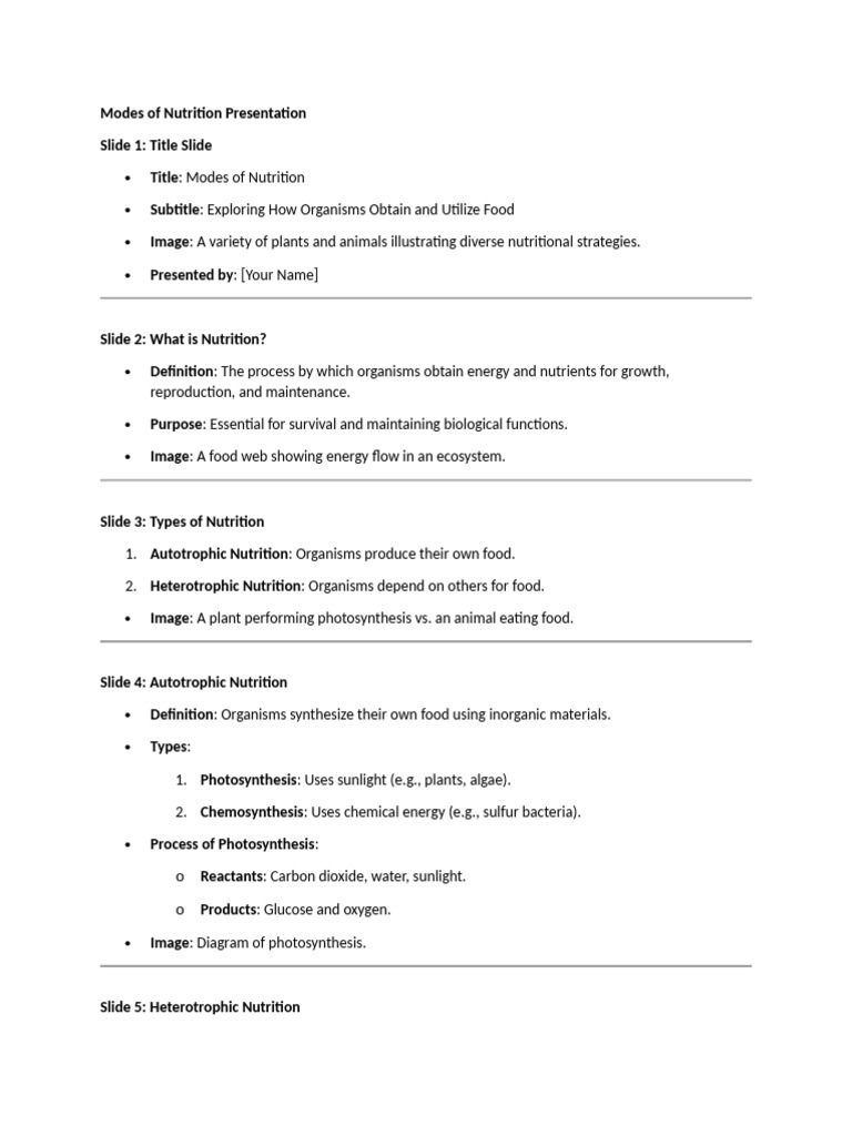 Modes of nutrition presentation pdf nutrition diet nutrition