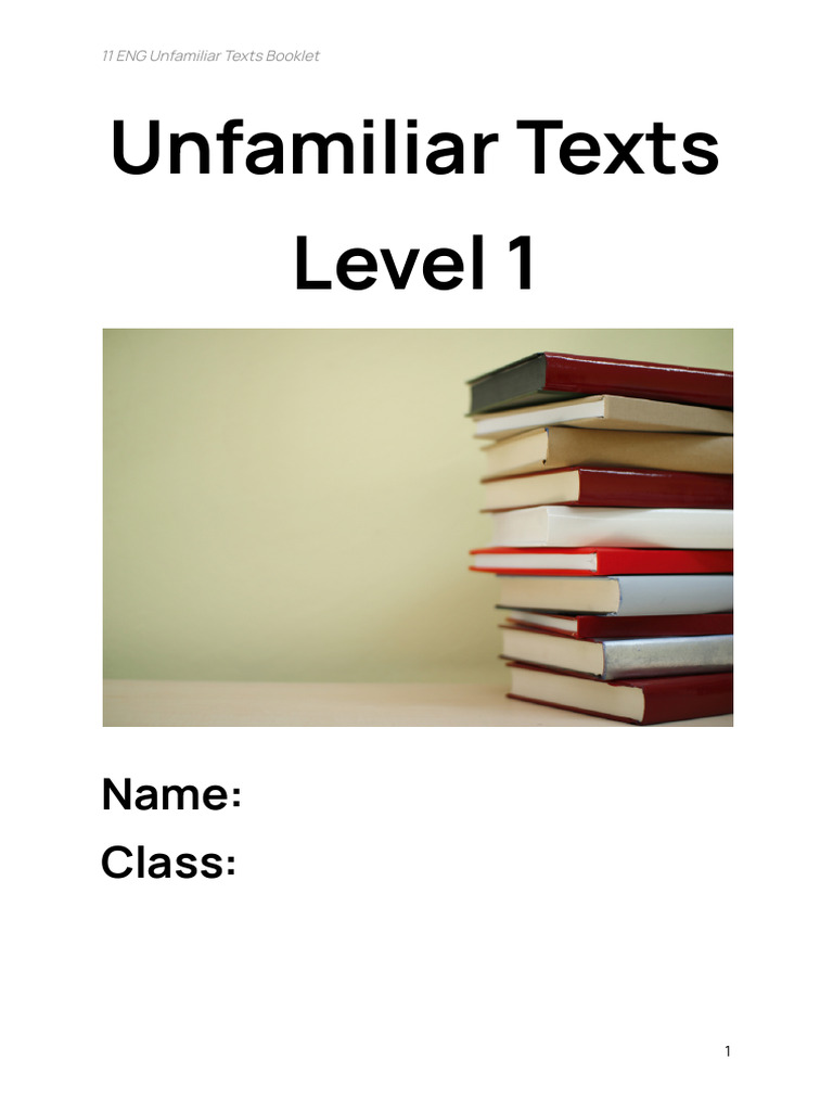 NCEA Level 1 Unfamiliar Text Guide | PDF | Climate Change