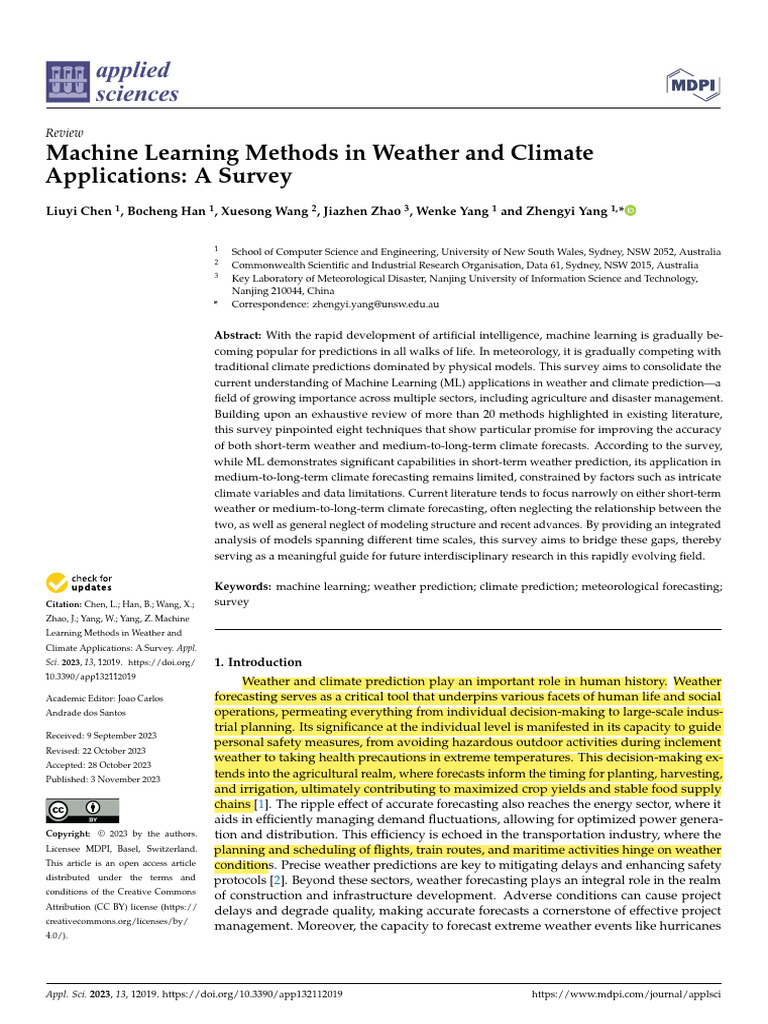Applsci 13 12019 v2 | PDF | Numerical Weather Prediction | Weather ...