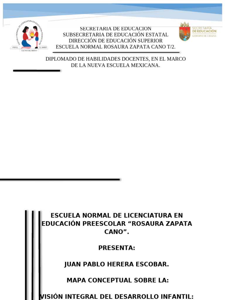 Mapa Conceptual de la Primera Infancia | PDF | Educación de la primera ...