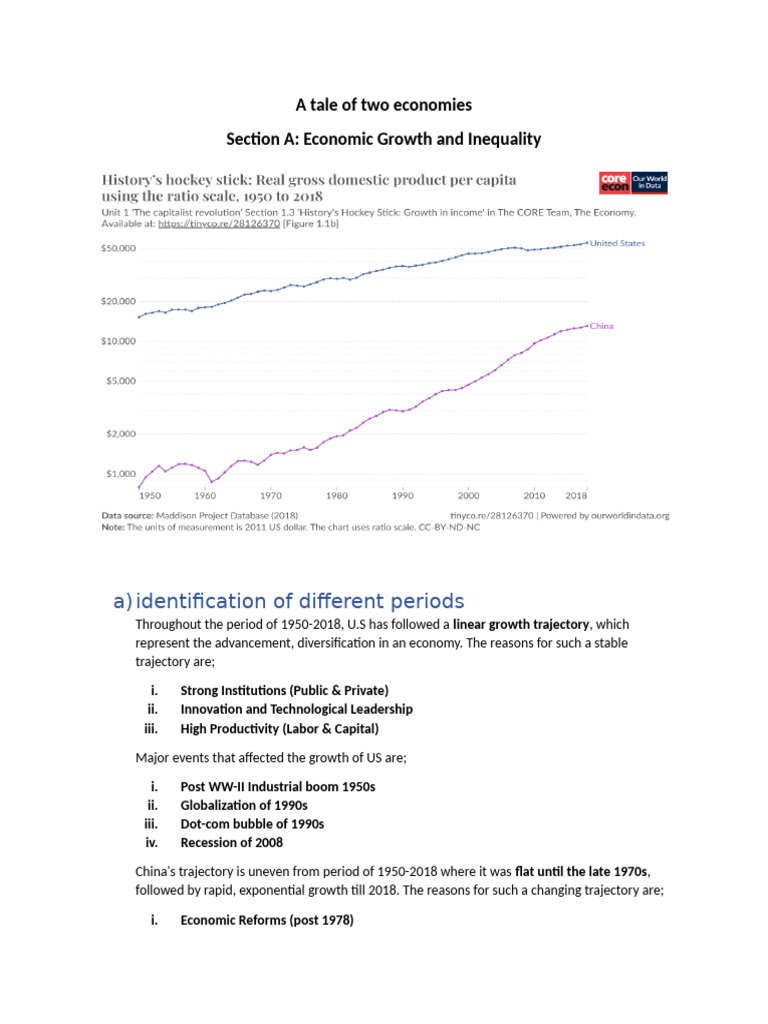 U.S. vs. China: Economic Growth Analysis | PDF | Gini Coefficient ...