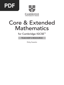 Cambridge IGCSE™ Mathematics Core and Extended Teachers Resource (Dicky Susanto)