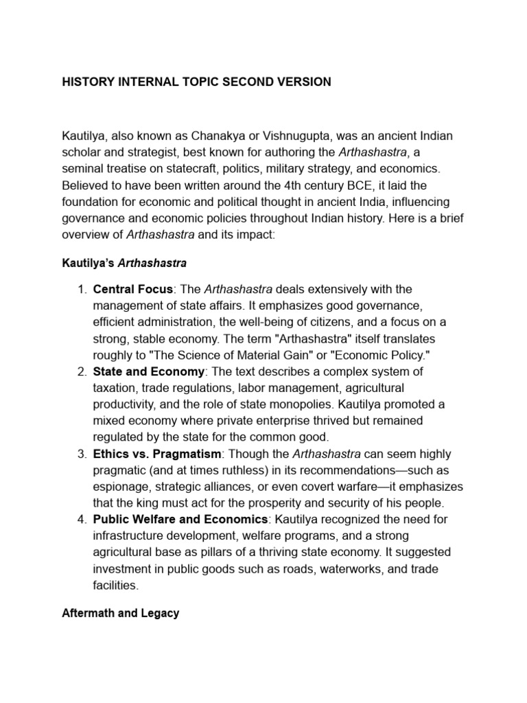 History Internal Topic | PDF | Taxes | Political Philosophy
