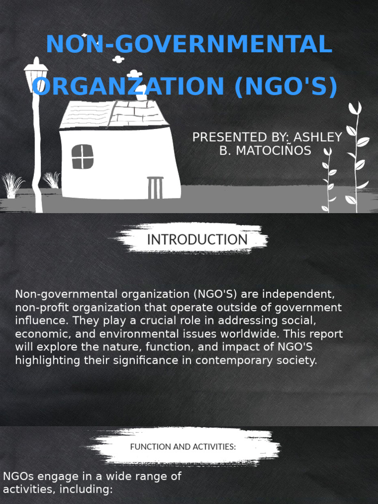 Role and Impact of NGOs Worldwide | PDF