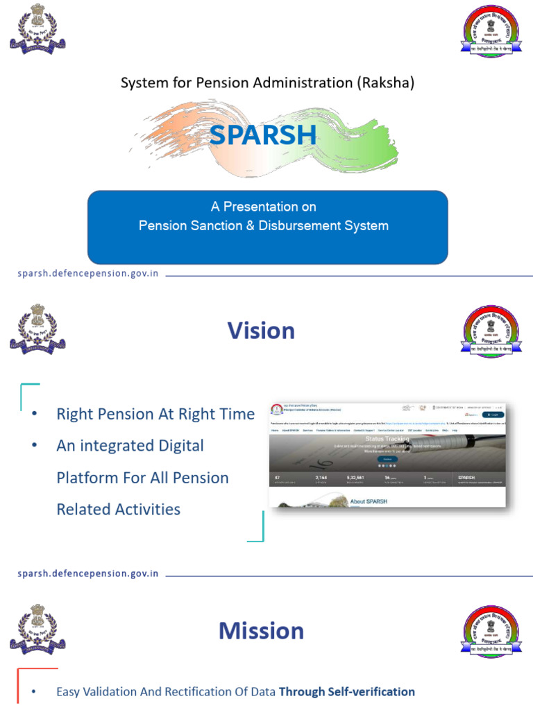 SPARSH Pension System Overview | PDF