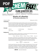a chem of ap reaction kinetics lab Lab AP Kinetics Rate Chemistry Reaction Reaction of  a