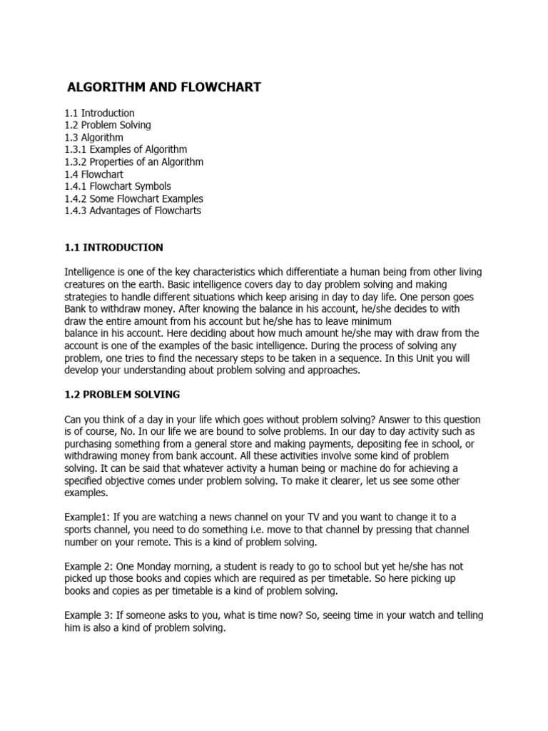 ALGORITHM-AND-FLOW-CHART_copy | PDF | Algorithms | Control Flow