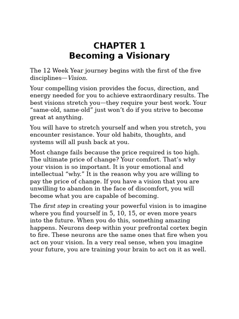 The 12 week year field guide pdf thought psychology