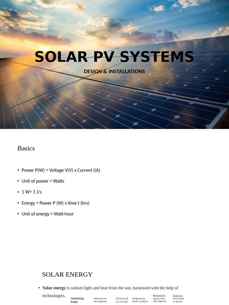Solar PV System Design Guide | PDF | Photovoltaic System | Solar Power