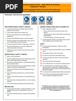 MHE Pre-Operating Inspection Checklist | PDF | Brake | Truck