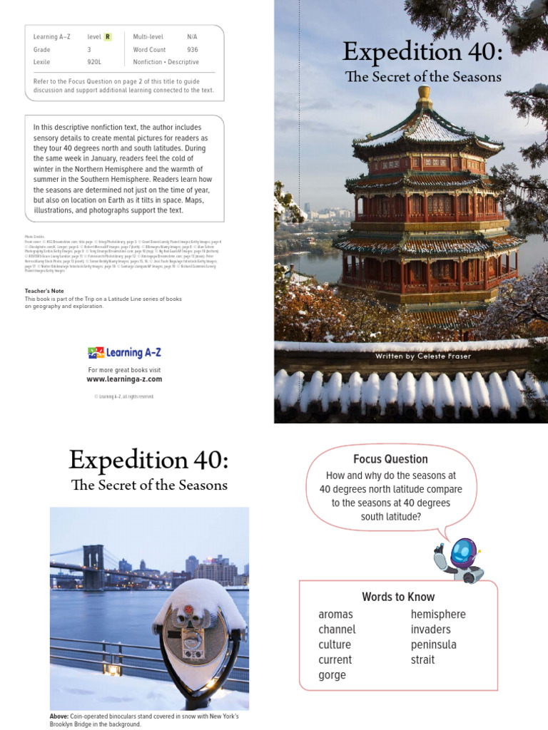 Raz Lr33 Expedition40secretofseasons CLR | PDF | Equator | Earth