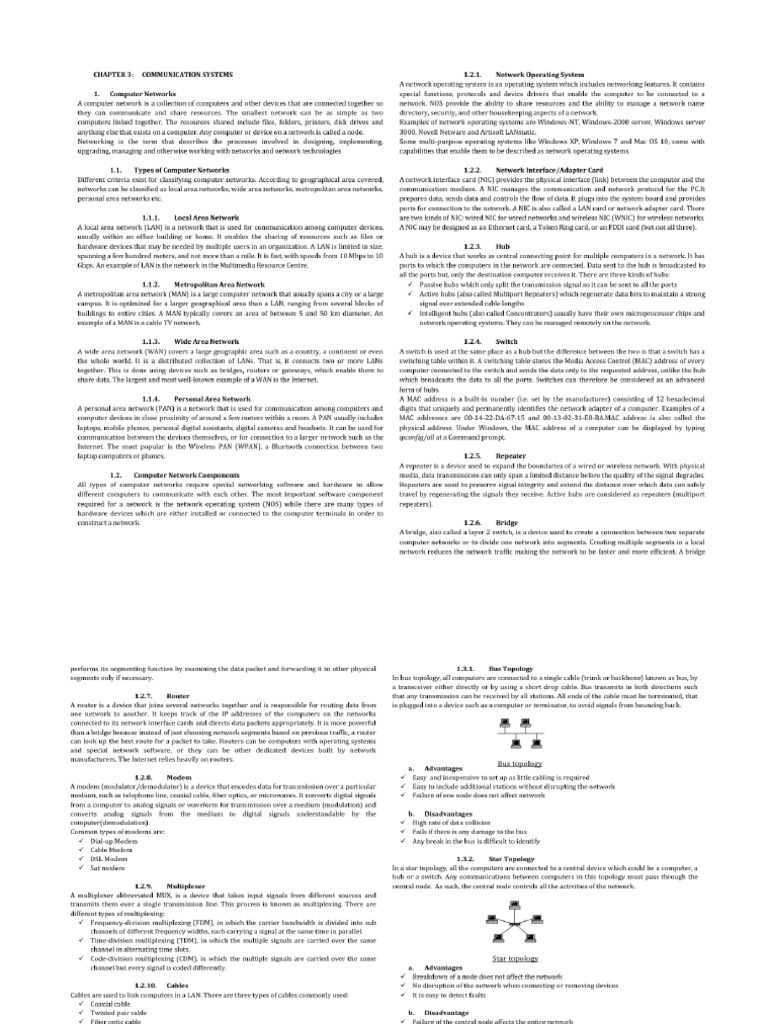 Network Communication | PDF