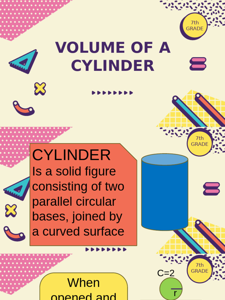 Volume of a Cylinder Explained | PDF | Elementary Geometry | Classical ...