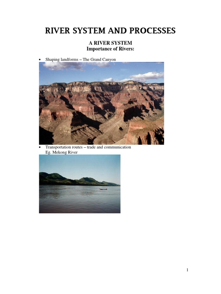 River System and Processes (Revised) | PDF | River | River Delta