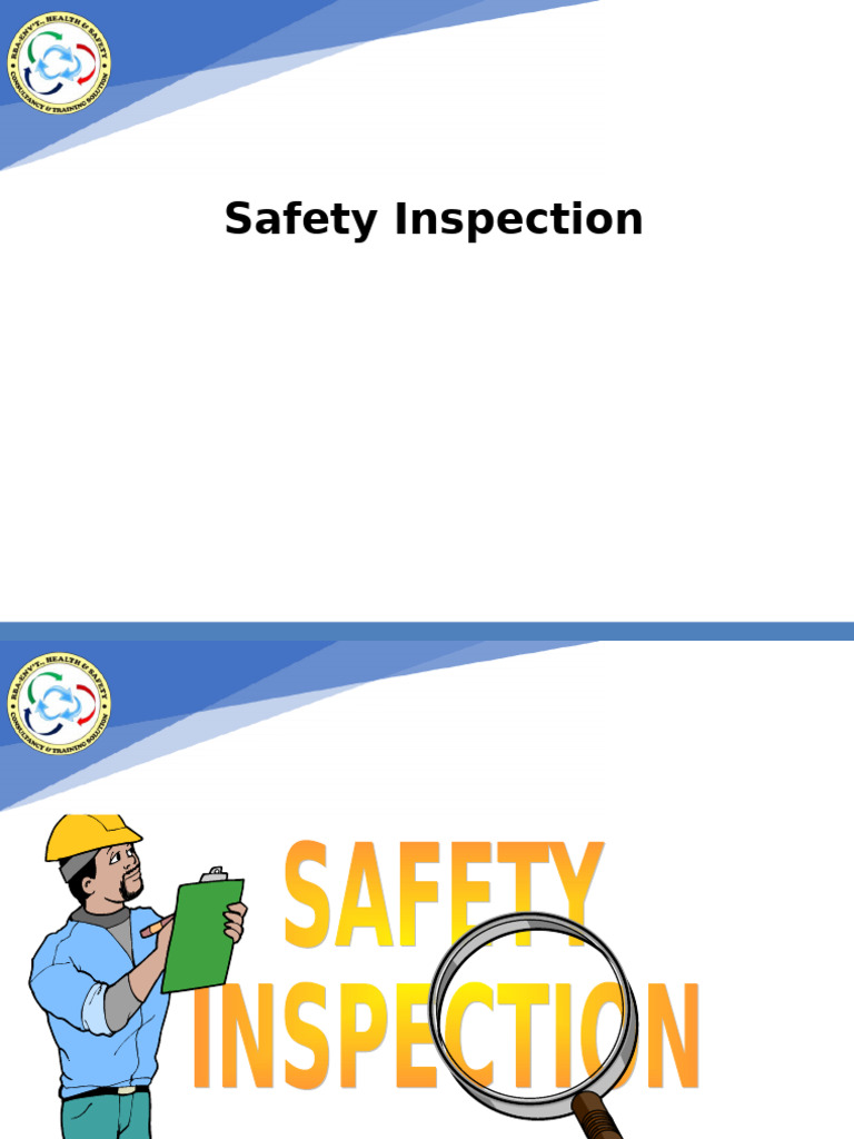 Safety Inspection Pdf Safety Personal Protective Equipment