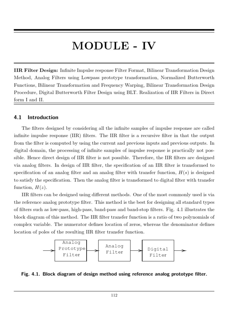 DSP Module 5 | PDF | Low Pass Filter | Signal Processing