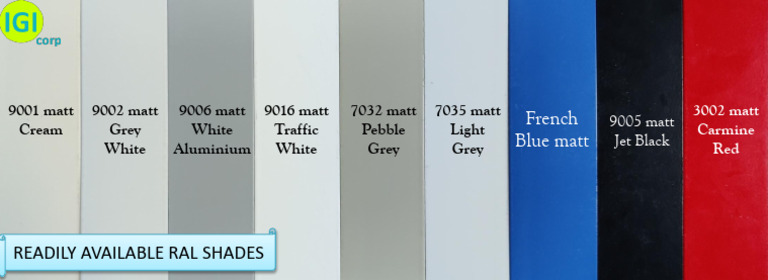 Readily Available RAL Color Shades | PDF