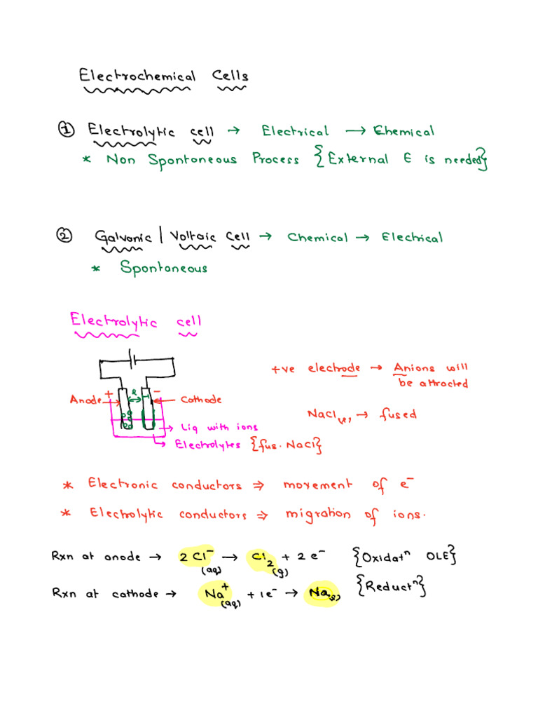 Electrochemical Cell Fundamentals | PDF | Electrode | Redox