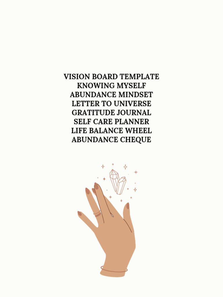 Vision Board Creation Guide | PDF | Thought | Gratitude