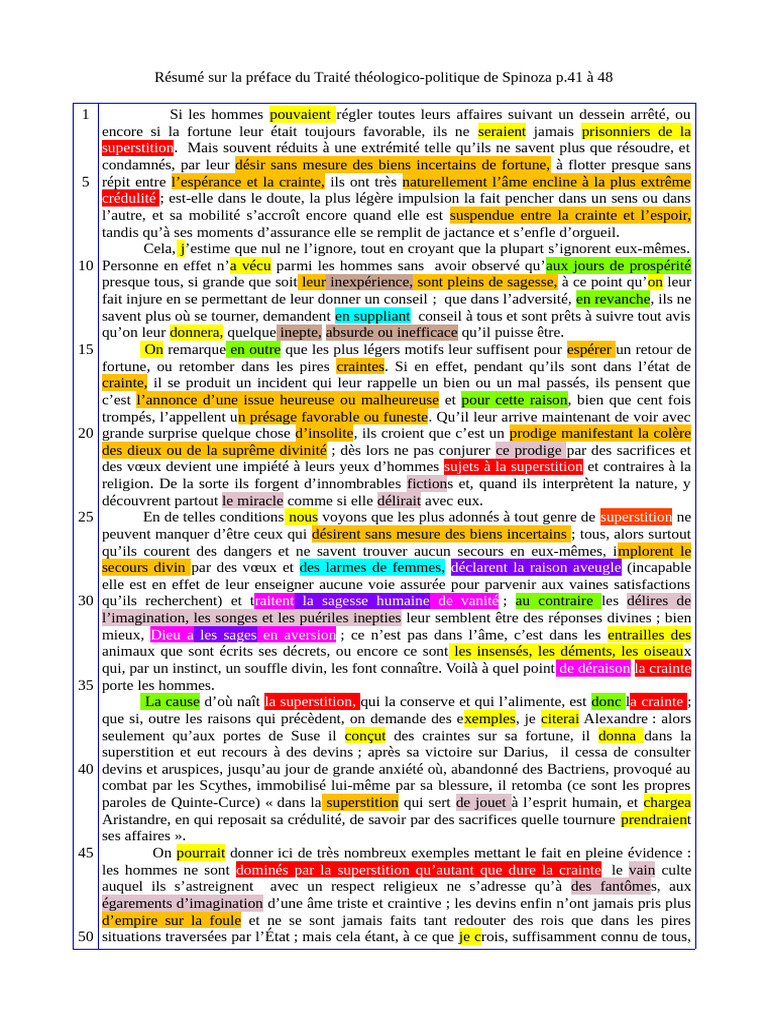 Superstition et pouvoir selon Spinoza | PDF | Superstitions