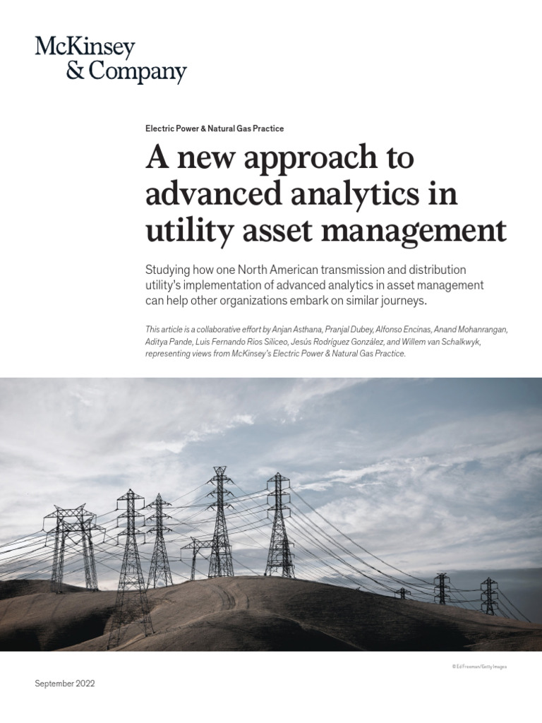 Advanced Analytics in Utility Asset Management | PDF | Machine Learning ...
