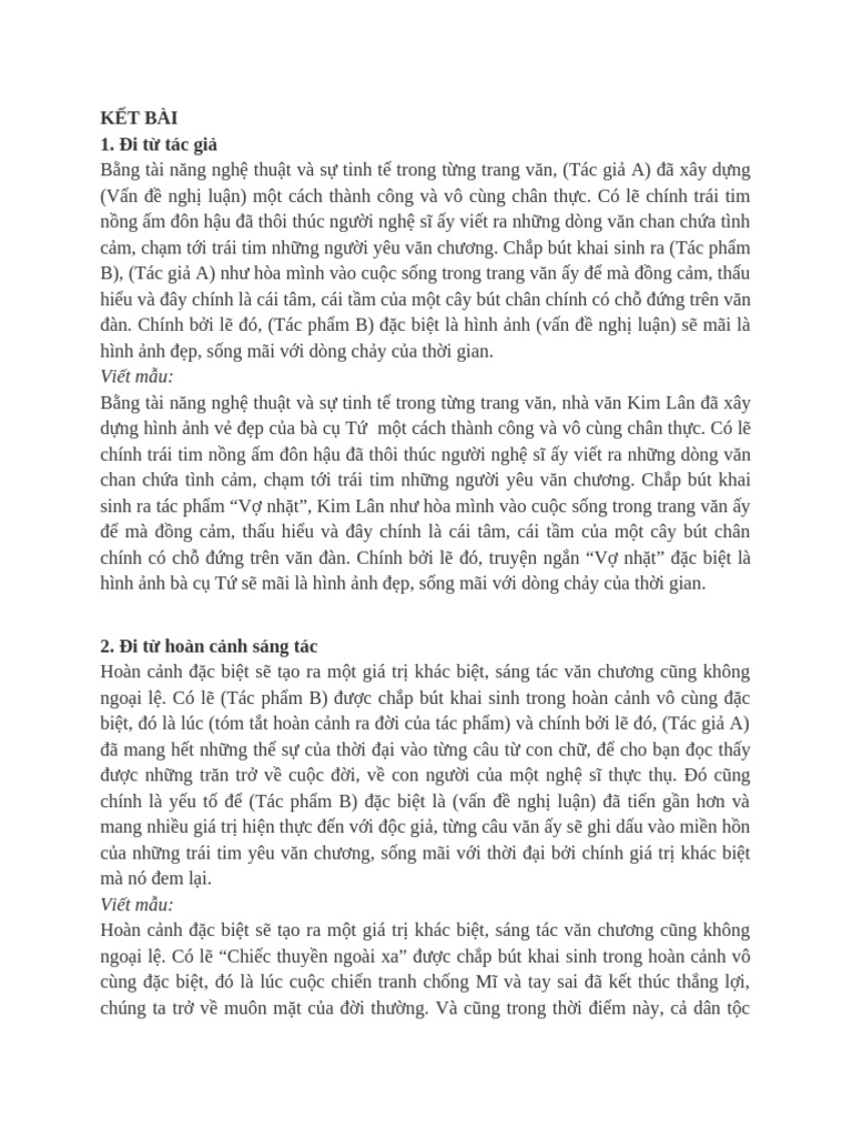 KẾT BÀI | PDF