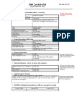 Consumer RMA Claim Form Ver1 0F