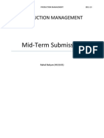 Mid-Term Submission: Production Management