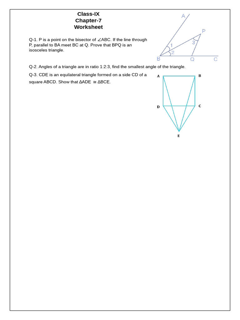 CH 7 Worksheet | PDF