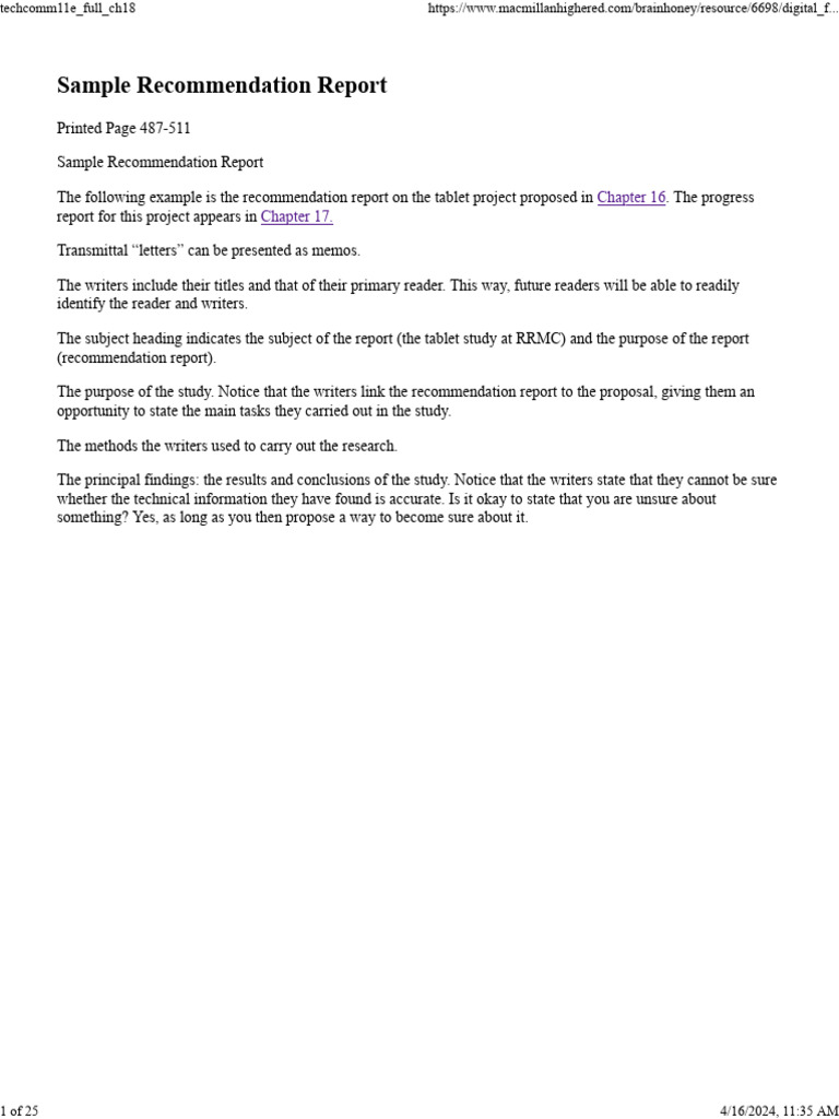 Tablet Project Recommendation Report | PDF | Human Communication