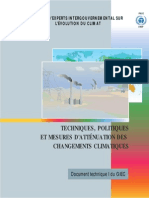 Technologies, Policies and Measures for Mitigating Climate Change - French