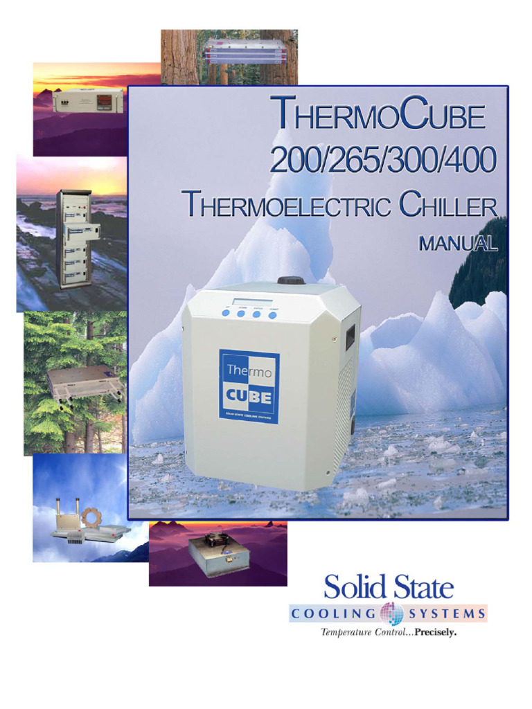 ThermoCube Chiller User Manual | PDF | Pump | Electrical Engineering