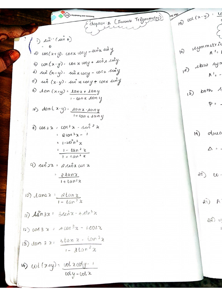 Maths Formulas | PDF