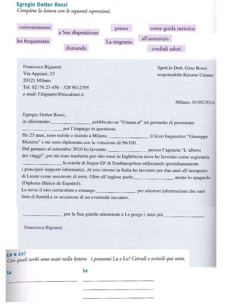 Come Scrivere Una E-Mail Formale e Dare Del Lei | PDF