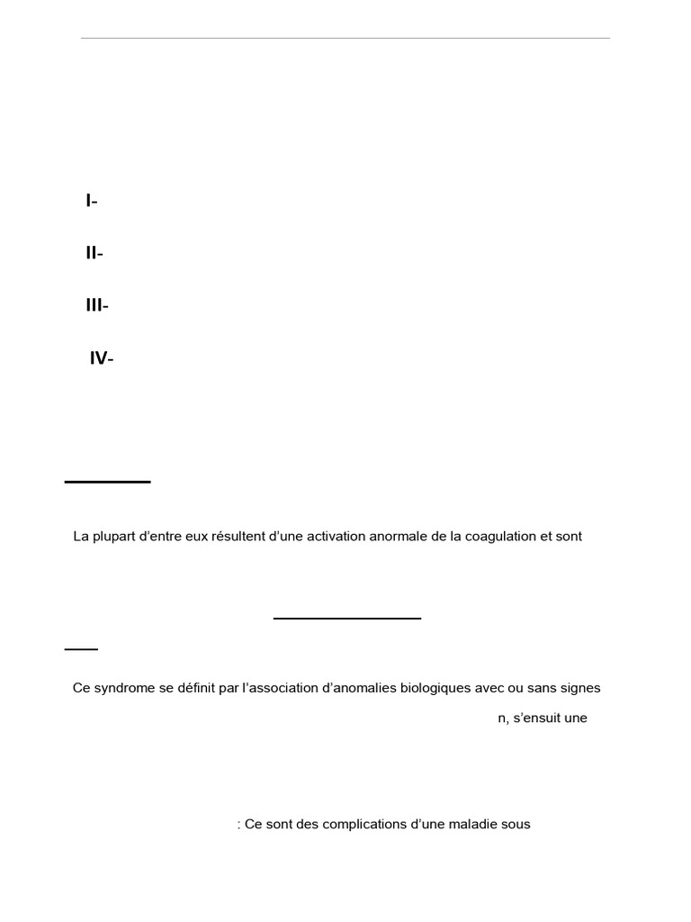 Syndromes de défibrination et CIVD | PDF | Coagulation | Hémostasie