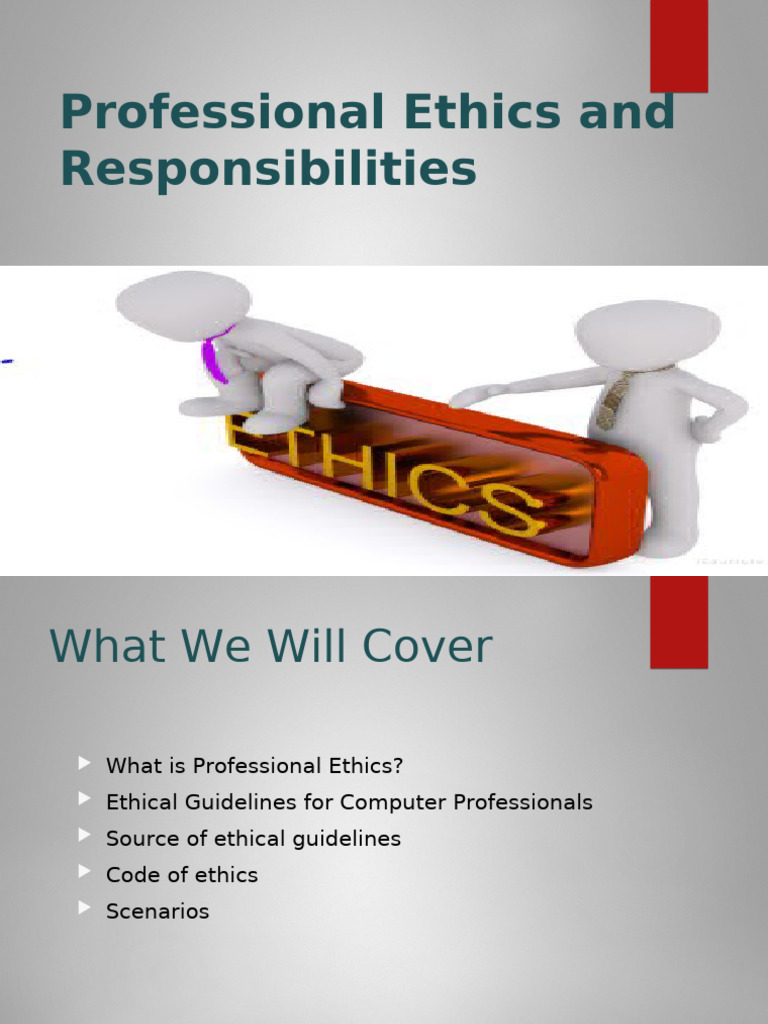 Week 7 - 13 - Professional Ethics and Responsibility | PDF | Decision ...