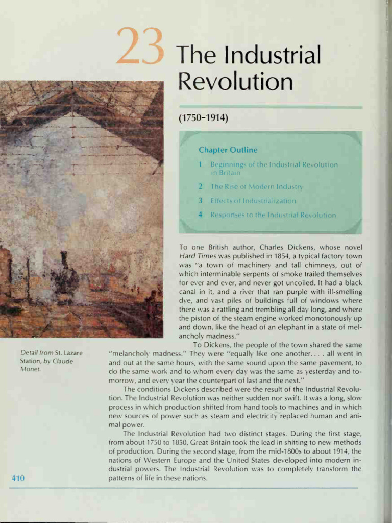 Overview of the Industrial Revolution | PDF | Spinning (Textiles) | Cotton