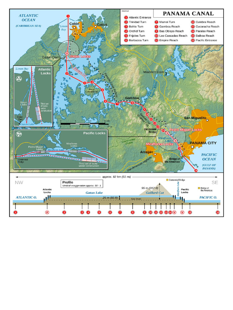 Panama Canal Map Pdf
